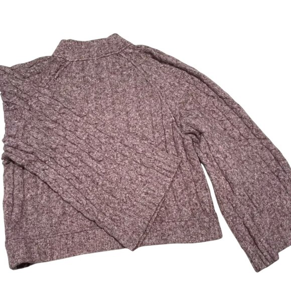 Free People Snow Bird Pullover Sweater Purple Mauve Wide Sleeve Cropped Size‎ XS - Picture 10 of 12